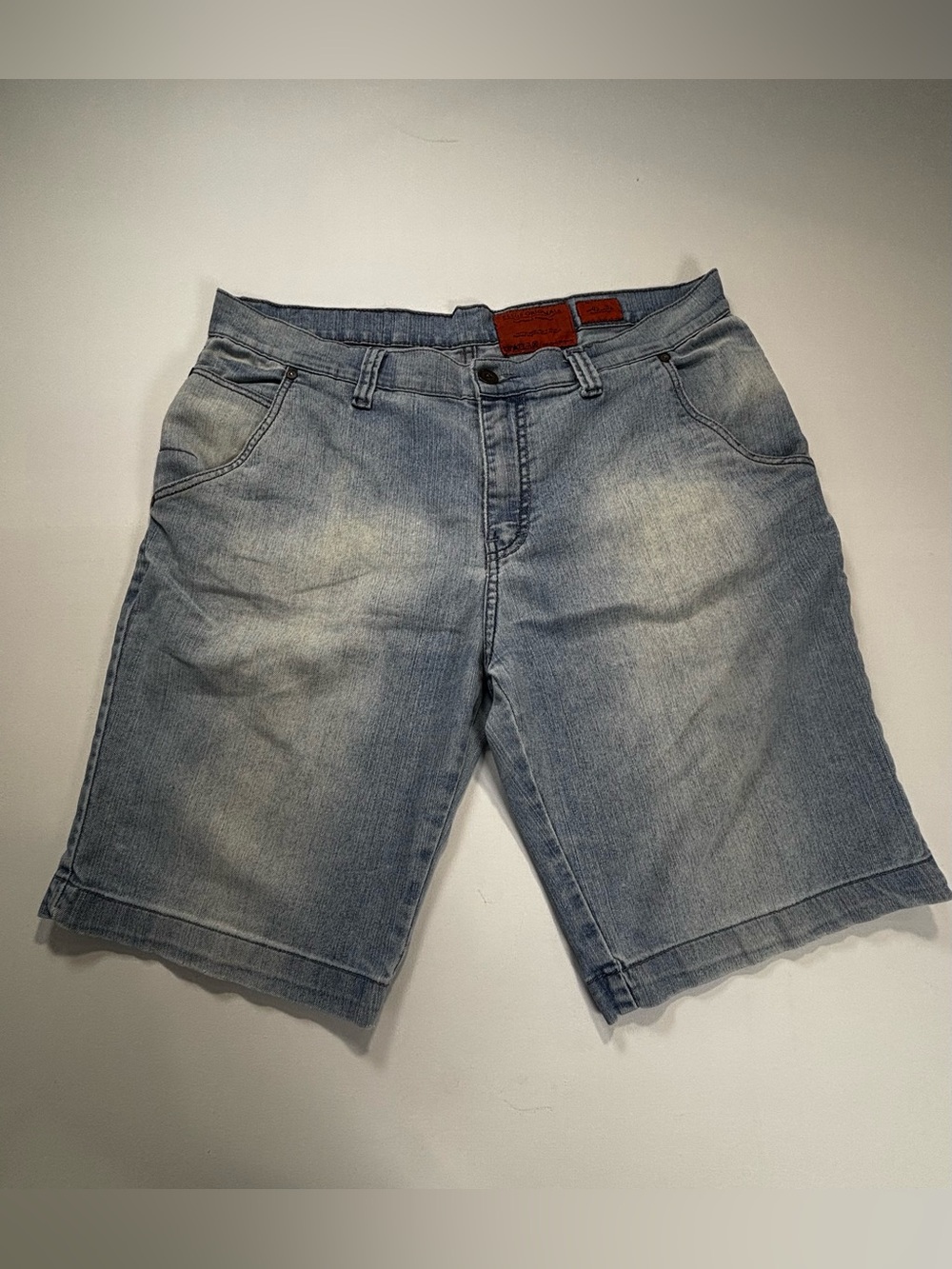 Ellus Originals Men's Faded Denim Jean Shorts - Casual Light Wash